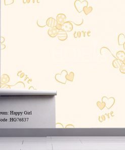 کاغذ دیواری اتاق کودک طرح دخترانه Happy girls کد HG76837