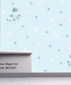 کاغذ دیواری اتاق کودک طرح دخترانه Happy girls کد HG76885