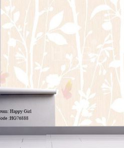 کاغذ دیواری اتاق کودک طرح دخترانه Happy girls کد HG76888